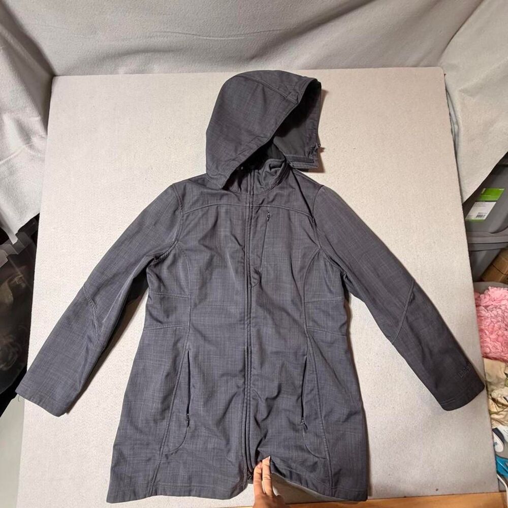 Llbean Women's Grey and Black Jacket
